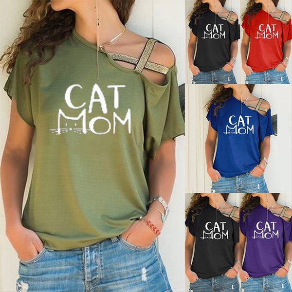summer casual shoulder cross irregular printed short-sleeved t-shirt women's wear summer casual shoulder cross irregular printed short, White
summer casual shoulder cross irregular printed short-sleeved t-shirt women's wear summer casual shoulder cross irregular printed short, White