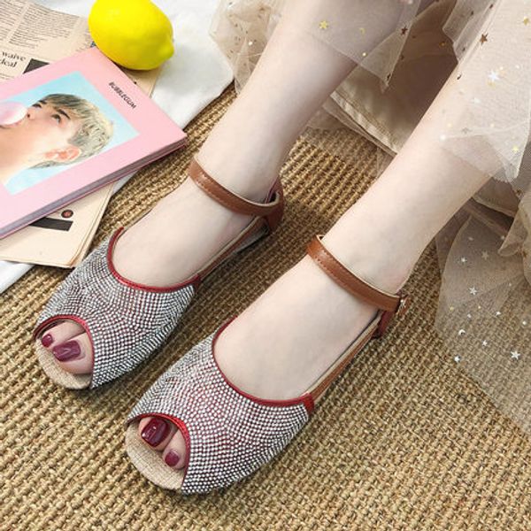 net red flat evening shoes with fish mouth sandals female fairy wind 2020 summer new matching skirt shoes, Black
net red flat evening shoes with fish mouth sandals female fairy wind 2020 summer new matching skirt shoes, Black