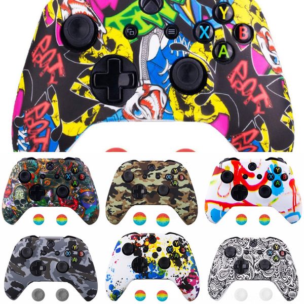 thu7d rubber xbox one s x controller case soft silicone cases comfortable printing skin gamepad for joystick cover & 2 analog caps
thu7d rubber xbox one s x controller case soft silicone cases comfortable printing skin gamepad for joystick cover & 2 analog caps