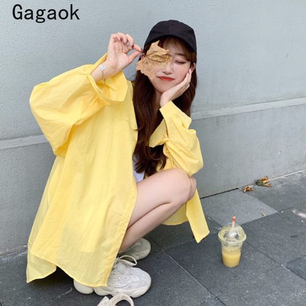 women's blouses & shirts gagaok women streetwear shirt 2021 summer solid turn-down collar loose casual harajuku chic wild fashion and, White
women's blouses & shirts gagaok women streetwear shirt 2021 summer solid turn-down collar loose casual harajuku chic wild fashion and, White
