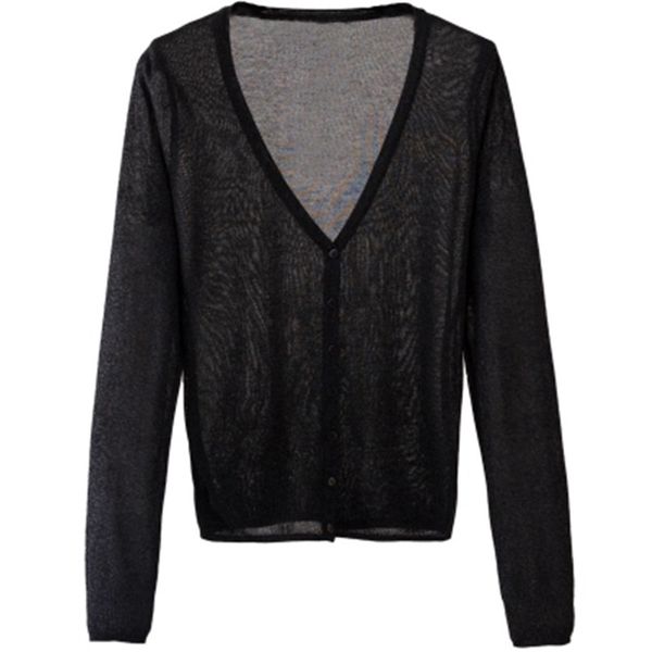 2018 summer cardigans women v neck long sleeve knitted thin sweater candy sheer cardigan sun protection coat air conditioning, White
2018 summer cardigans women v neck long sleeve knitted thin sweater candy sheer cardigan sun protection coat air conditioning, White