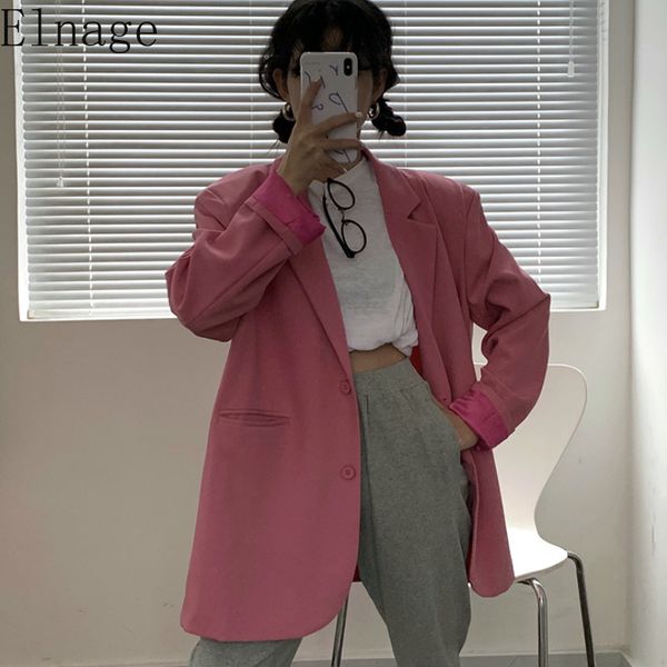 spring korean loose all match casual pink long sleeve long blazer coat women white blazer jacket lady button feminino, White;black
spring korean loose all match casual pink long sleeve long blazer coat women white blazer jacket lady button feminino, White;black