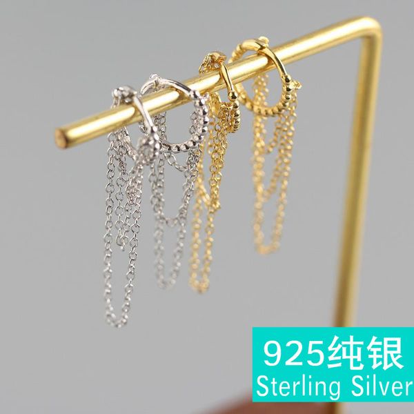 states light much personality tremella buckle s925 pure silver round pearl tassel multi-layer chain ear clip earrings, Golden;silver
states light much personality tremella buckle s925 pure silver round pearl tassel multi-layer chain ear clip earrings, Golden;silver
