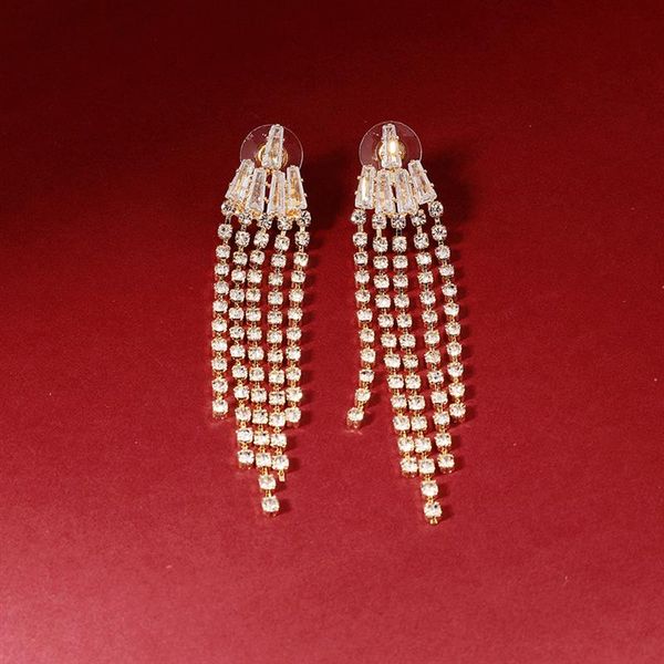 dangle & chandelier 2021 arrival fashion women ear pendant zircon rhinestone tassel earrings eardrop decorative jewelry for wedding party, Silver
dangle & chandelier 2021 arrival fashion women ear pendant zircon rhinestone tassel earrings eardrop decorative jewelry for wedding party, Silver