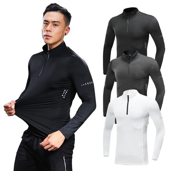 men's t-shirt training long-sleeved slim men's t-shirt zipper polyester fitness shirt running gym exercise, Black;blue
men's t-shirt training long-sleeved slim men's t-shirt zipper polyester fitness shirt running gym exercise, Black;blue