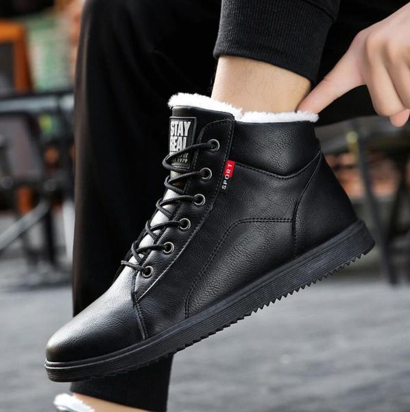 super warm ankle boots men winter boots men rubber work shoes warm fur snow wear-resistant male botas hombre sneakers, Black
super warm ankle boots men winter boots men rubber work shoes warm fur snow wear-resistant male botas hombre sneakers, Black