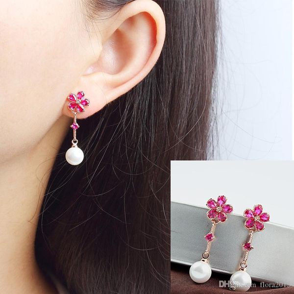 zirconia dangle drop earrings for bridal wedding fashion flower shape design simulated pearl long earings jewelry gift, Silver
zirconia dangle drop earrings for bridal wedding fashion flower shape design simulated pearl long earings jewelry gift, Silver
