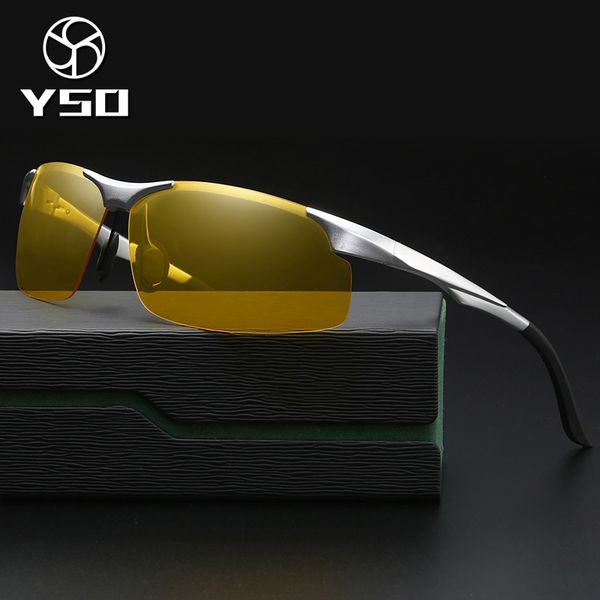 yso night vision glasses men aluminium magnesium frame polarized night vision goggles for car driving anti glare glasses 8003, White;black
yso night vision glasses men aluminium magnesium frame polarized night vision goggles for car driving anti glare glasses 8003, White;black