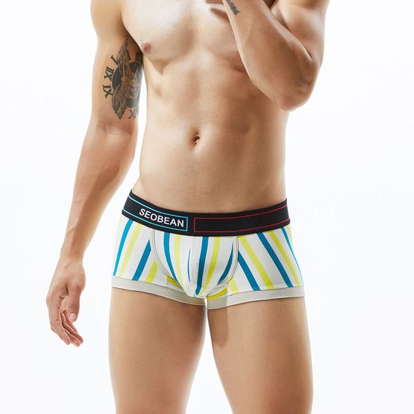 men fashion boxers mens colorful striped printed underpants men designer skinny breathable underpants fashion comfortable panties, Black;white
men fashion boxers mens colorful striped printed underpants men designer skinny breathable underpants fashion comfortable panties, Black;white
