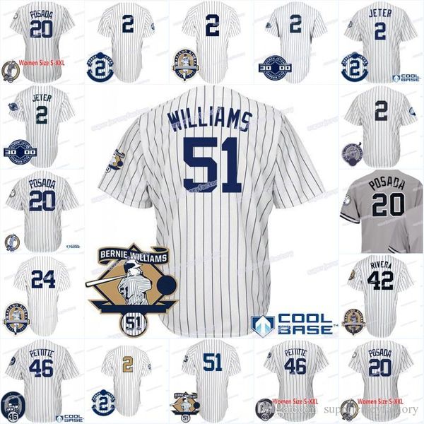 Men 51 Bernie Williams with Commemorative Retirement 2 DerekJeter Jorge Posada Andy Pettitte Mariano Rivera Gary Sanchez Baseball Jerseys
Men 51 Bernie Williams with Commemorative Retirement 2 DerekJeter Jorge Posada Andy Pettitte Mariano Rivera Gary Sanchez Baseball Jerseys