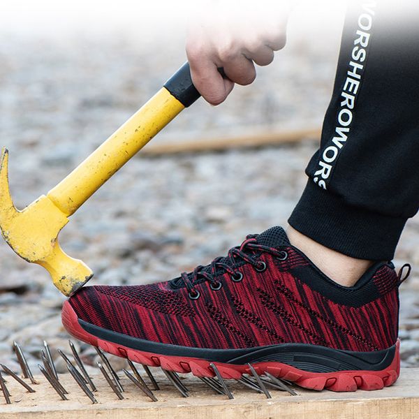 steel toe cap men work boots safety shoes women summer breathable anti-slip puncture proof construction boots outdoor sneakers, Black
steel toe cap men work boots safety shoes women summer breathable anti-slip puncture proof construction boots outdoor sneakers, Black