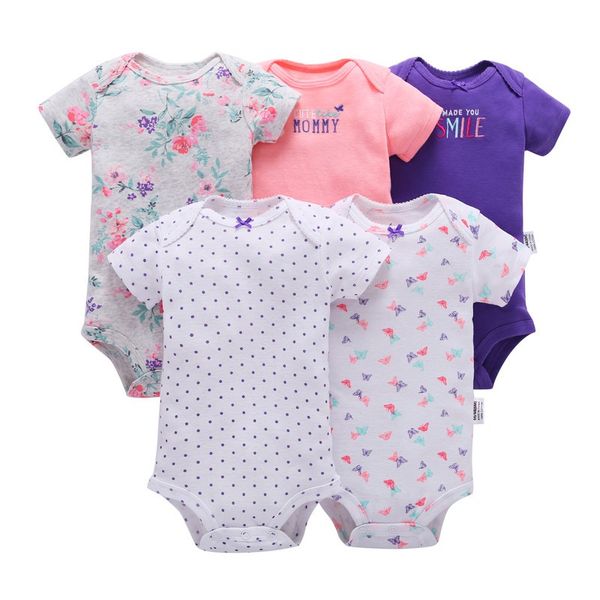 5Pcs/Set Newborn Baby Bodysuits Toddler Girls Floral Letter Print Jumpsuit Short Sleeve Infant Boys Casual Bodysuit Bodys
5Pcs/Set Newborn Baby Bodysuits Toddler Girls Floral Letter Print Jumpsuit Short Sleeve Infant Boys Casual Bodysuit Bodys