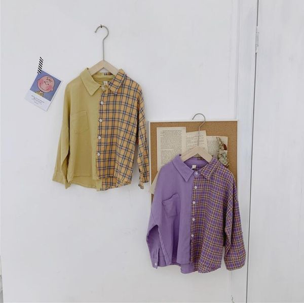 2019 new style girls plaid patchwork shirt autumn cotton fashion girls blouse 2-7t px329, White;black
2019 new style girls plaid patchwork shirt autumn cotton fashion girls blouse 2-7t px329, White;black