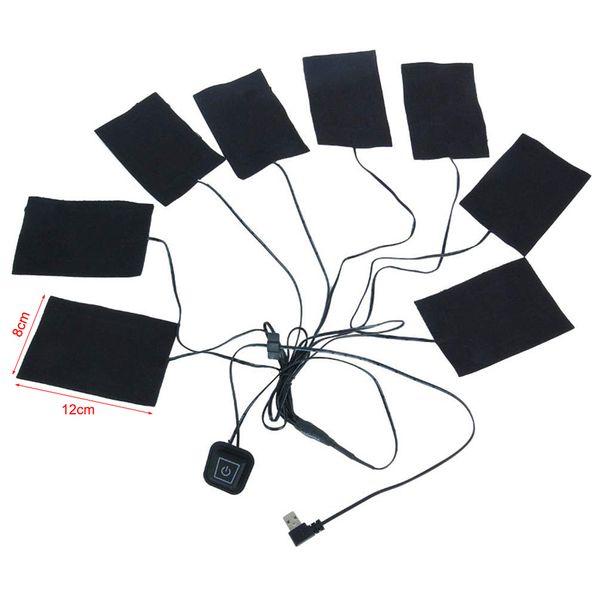 8 pieces of usb electric heated jacket heating pad outdoor heated jacket clothes pad heater winter warm thermal vest pads, Gray;blue
8 pieces of usb electric heated jacket heating pad outdoor heated jacket clothes pad heater winter warm thermal vest pads, Gray;blue