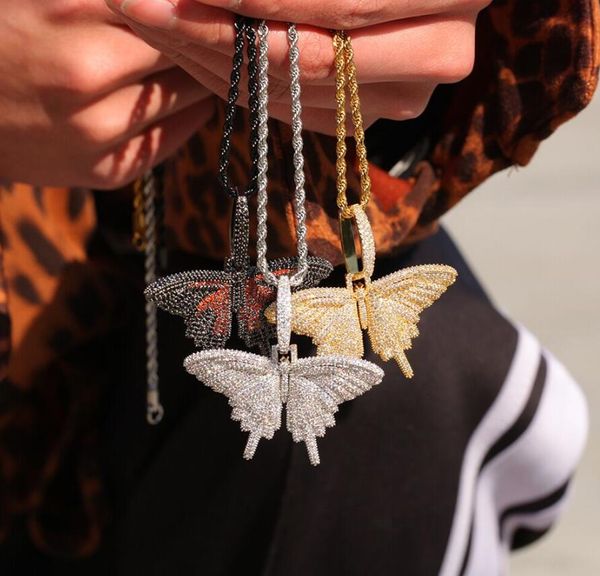 new micro setting zircon color large butterfly pendant necklace hip hop rap dj men and women jewelry jewelry necklace, Silver
new micro setting zircon color large butterfly pendant necklace hip hop rap dj men and women jewelry jewelry necklace, Silver