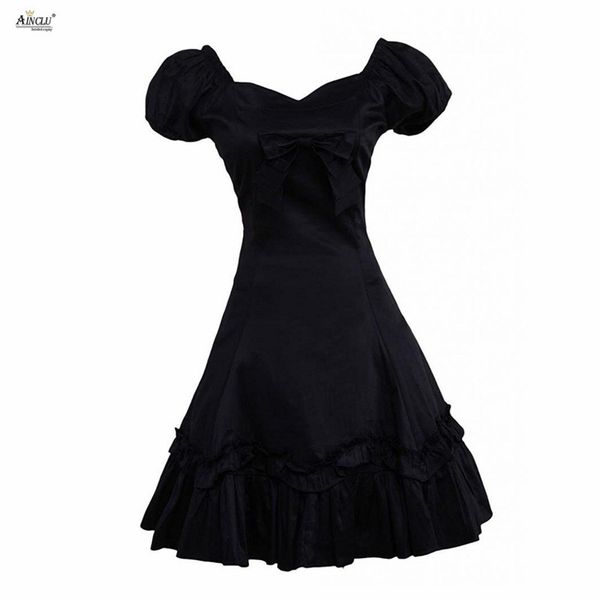 lolita dress womens black puff short sleeves bow cotton cosplay party classic lolita canonicals gothic stretch waist dress, Black;red
lolita dress womens black puff short sleeves bow cotton cosplay party classic lolita canonicals gothic stretch waist dress, Black;red