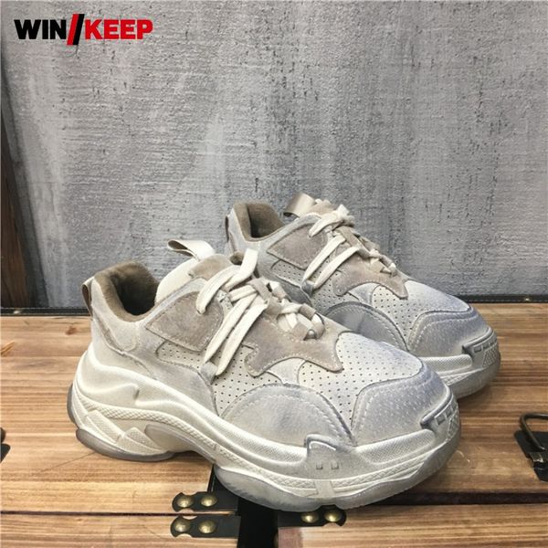women thick platform outdoor sports shoes lace up suede leather running sneakers athlete gym fitness jogging shoes trainers
women thick platform outdoor sports shoes lace up suede leather running sneakers athlete gym fitness jogging shoes trainers