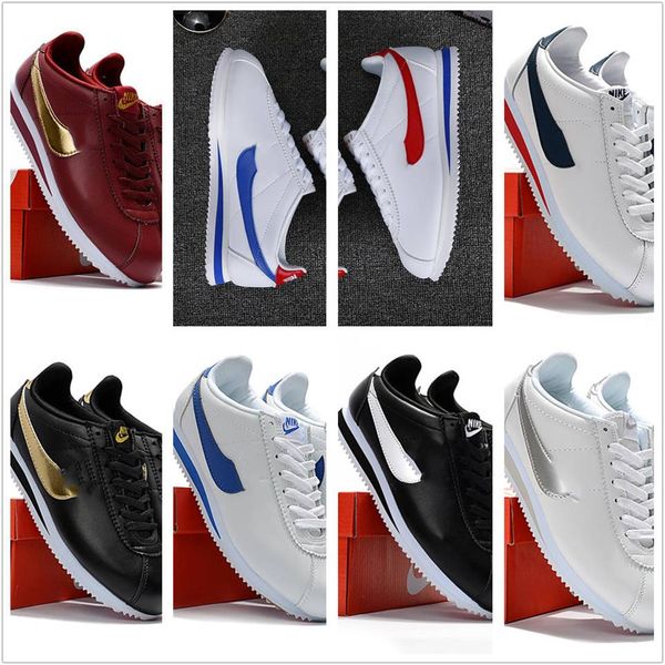 2019 fashion nikè cortez basic leather low-cost fashion men's and women's black white red gold skateboard casual shoes 112564
2019 fashion nikè cortez basic leather low-cost fashion men's and women's black white red gold skateboard casual shoes 112564