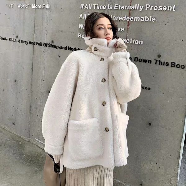 2019 winter and autumn women fur long sleeve jacket ladies thick and warm outerwear cardigan coat, Black
2019 winter and autumn women fur long sleeve jacket ladies thick and warm outerwear cardigan coat, Black