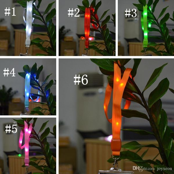 6 colors fashion nylon led flashing lanyard outdoor multi-colors id card pendant hanging cord party led flashing toys party favor fa3037
6 colors fashion nylon led flashing lanyard outdoor multi-colors id card pendant hanging cord party led flashing toys party favor fa3037