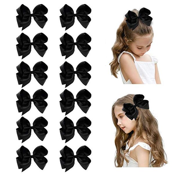 links 6" big hand-made grosgrain ribbon hair bow alligator clips hair accessories for little teen toddler girls, Slivery;white
links 6" big hand-made grosgrain ribbon hair bow alligator clips hair accessories for little teen toddler girls, Slivery;white