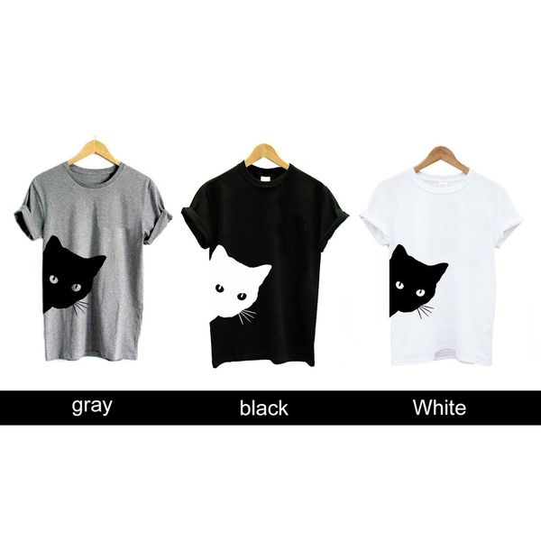 1 pcs funny women summer t-shirt cat cotton harajuku slim short sleeved 2018 simple shirt korean lady and girls tee, White
1 pcs funny women summer t-shirt cat cotton harajuku slim short sleeved 2018 simple shirt korean lady and girls tee, White