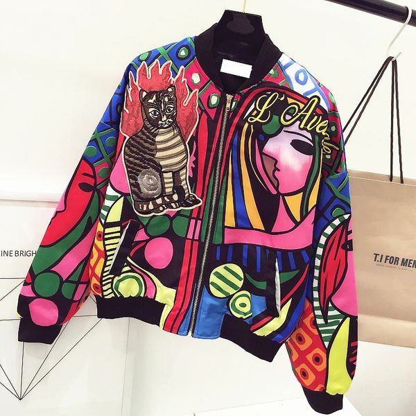 2020 new queen embroidery bomber jacket women harajuku cat pilot jacket coat casual printing basic baseball printing jackets outwear jaqueta, Black;brown
2020 new queen embroidery bomber jacket women harajuku cat pilot jacket coat casual printing basic baseball printing jackets outwear jaqueta, Black;brown