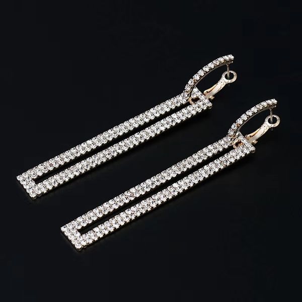 wholesale- needle diamond rectangle dangle earrings for women luxury designer colorful diamonds iced out wedding engagement earrings gifts, Silver
wholesale- needle diamond rectangle dangle earrings for women luxury designer colorful diamonds iced out wedding engagement earrings gifts, Silver