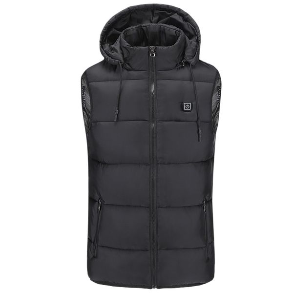 streetwear coat men winter heated coat padded cotton vest warm hooded thick vest jacket doudoune homme abrigos hombre, Black
streetwear coat men winter heated coat padded cotton vest warm hooded thick vest jacket doudoune homme abrigos hombre, Black