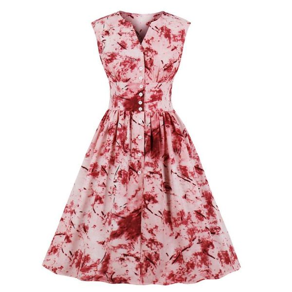 casual dresses 2021 summer sleeveless vintage dress 50s retro women red black blue floral print plus size s-4xl sp1123, Black;gray 
casual dresses 2021 summer sleeveless vintage dress 50s retro women red black blue floral print plus size s-4xl sp1123, Black;gray