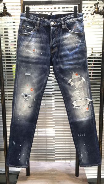 items men jeans fashion designers design slim jeans motorcycle biker hip hop ripped paint style jeans trouser size 28-38, Blue
items men jeans fashion designers design slim jeans motorcycle biker hip hop ripped paint style jeans trouser size 28-38, Blue