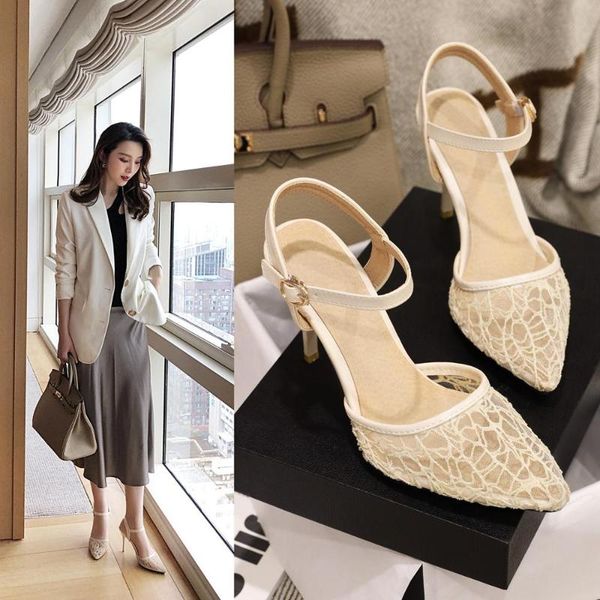 2020 new high-heeled stiletto heel high-heeled shallow pointed pointed mesh lace cross-cut sandals black pink beige
2020 new high-heeled stiletto heel high-heeled shallow pointed pointed mesh lace cross-cut sandals black pink beige