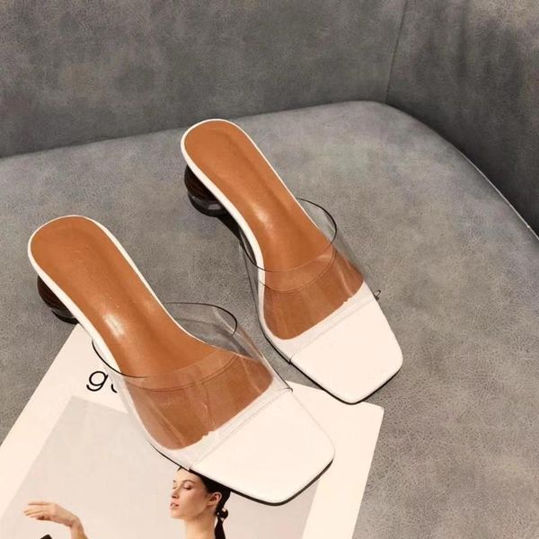 summer new arrivals transparent crystal round heels slippers jelly shoes mid heeled mules shoes slides flip flops fashion slides, Black
summer new arrivals transparent crystal round heels slippers jelly shoes mid heeled mules shoes slides flip flops fashion slides, Black