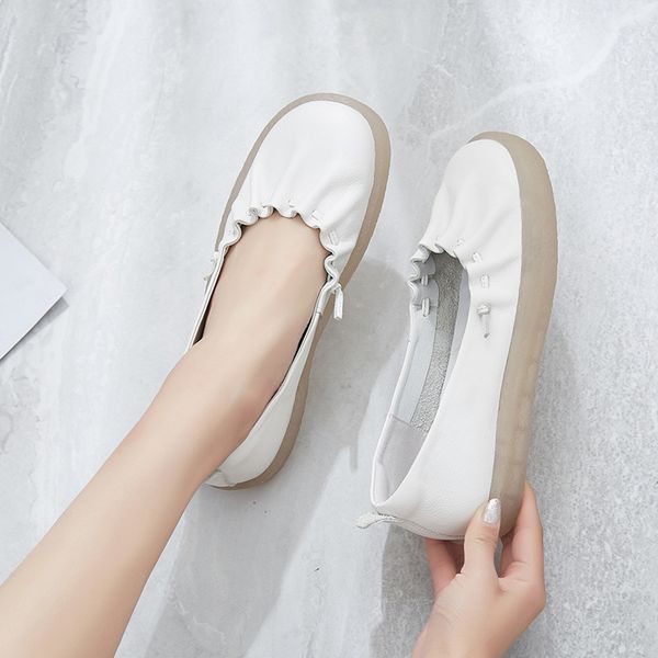 gktinoo women's shoes woman female ladies mother cow genuine leather white shoes flats loafers non-slip soft bottom, Black
gktinoo women's shoes woman female ladies mother cow genuine leather white shoes flats loafers non-slip soft bottom, Black