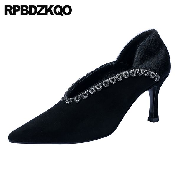 suede pumps thin high heels pointed toe rhinestone 3 inch shoes stiletto black fashion medium ladies slip on diamond crystal
suede pumps thin high heels pointed toe rhinestone 3 inch shoes stiletto black fashion medium ladies slip on diamond crystal