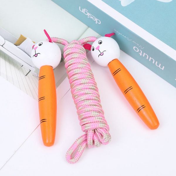 children lovely cartoon style durable wooden handle skipping rope practical students exercise rope sports fitness jump
children lovely cartoon style durable wooden handle skipping rope practical students exercise rope sports fitness jump