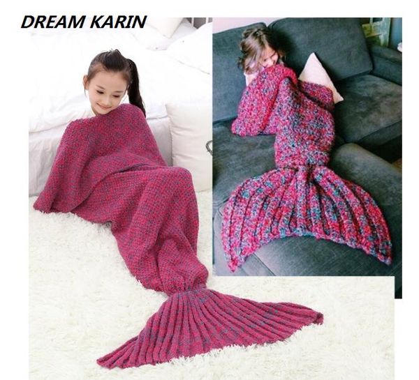 dream karin mermaid blanket autumn/winter air blanket hoop yarn knitted sofa children's thick warm tail 
dream karin mermaid blanket autumn/winter air blanket hoop yarn knitted sofa children's thick warm tail