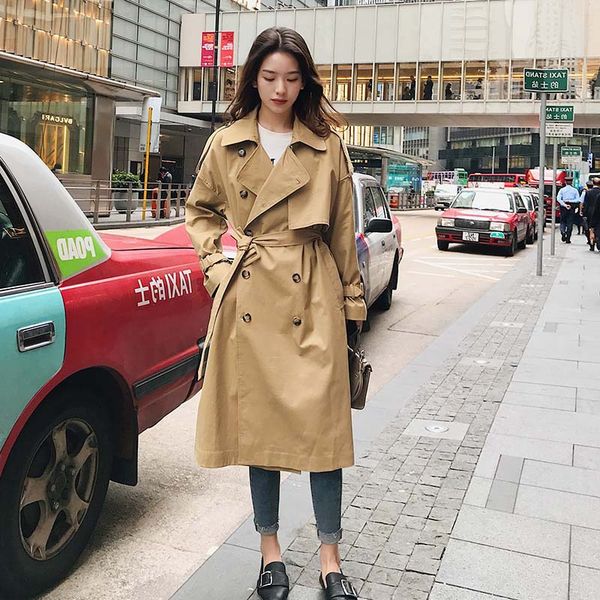 khaki trench coat women long 2020 spring korean loose solid color lapel button long-sleeved windbreaker mujer new listing z1005, Tan;black
khaki trench coat women long 2020 spring korean loose solid color lapel button long-sleeved windbreaker mujer new listing z1005, Tan;black