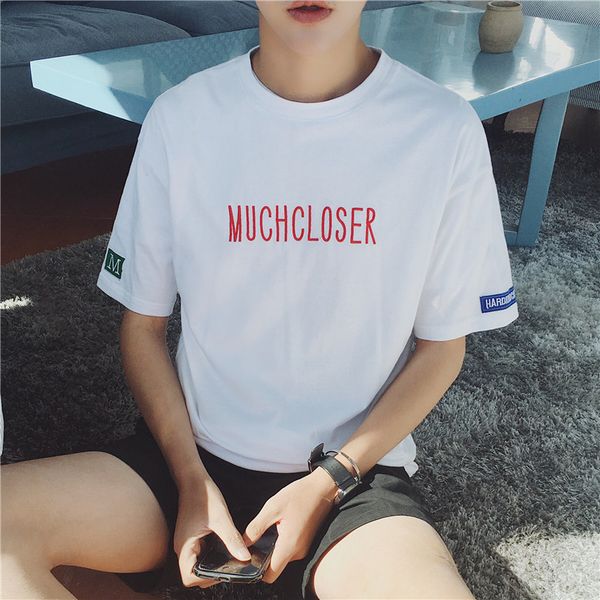 men's t-shirts 2021 summer style solid color crew neck japanese-style embroidered short sleeve t-shirt young students casual bas, White;black
men's t-shirts 2021 summer style solid color crew neck japanese-style embroidered short sleeve t-shirt young students casual bas, White;black