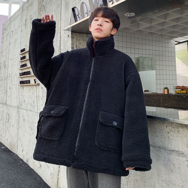 2019 uyuk winter new casual lamb stand collar for men's padded jacket with thick harborfront clothes masculino, Black
2019 uyuk winter new casual lamb stand collar for men's padded jacket with thick harborfront clothes masculino, Black