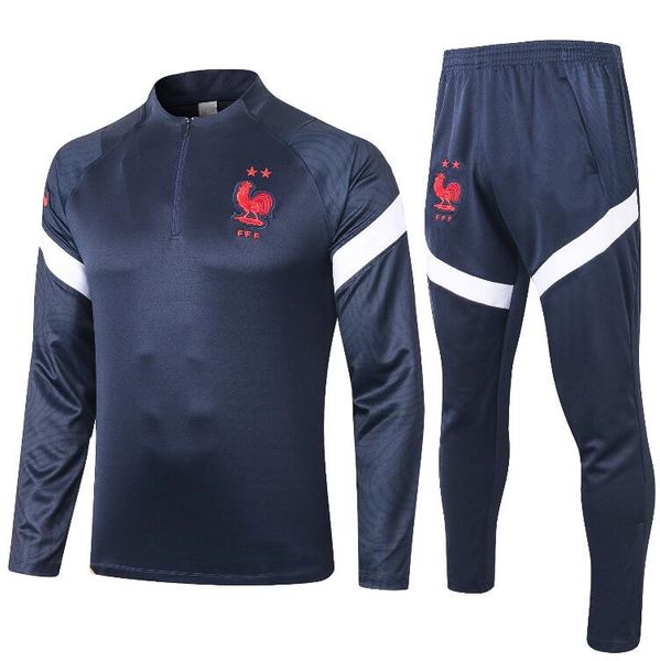 19 20 21 2 stars french tracksuit mbappe griezmann survetement football jogging equipe de french 2019 2020 2021 soccer training suit, Black
19 20 21 2 stars french tracksuit mbappe griezmann survetement football jogging equipe de french 2019 2020 2021 soccer training suit, Black