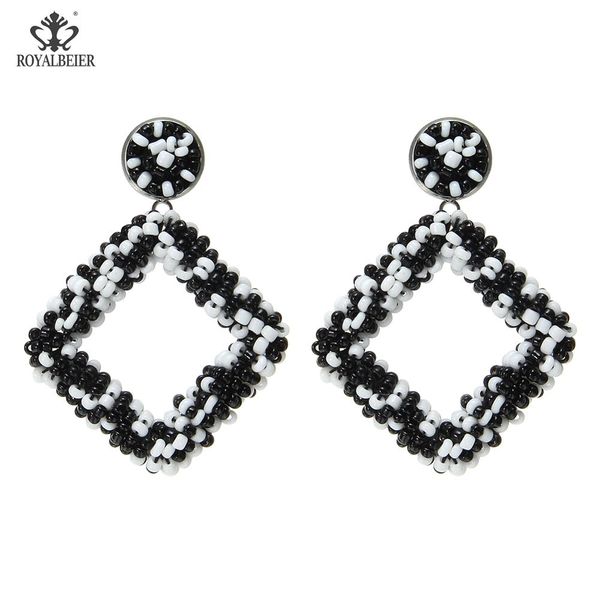 bohemian hollow square dangle earrings handmade yellow beaded drop earrings for women's wedding statement gift wholesale es0683, Silver
bohemian hollow square dangle earrings handmade yellow beaded drop earrings for women's wedding statement gift wholesale es0683, Silver