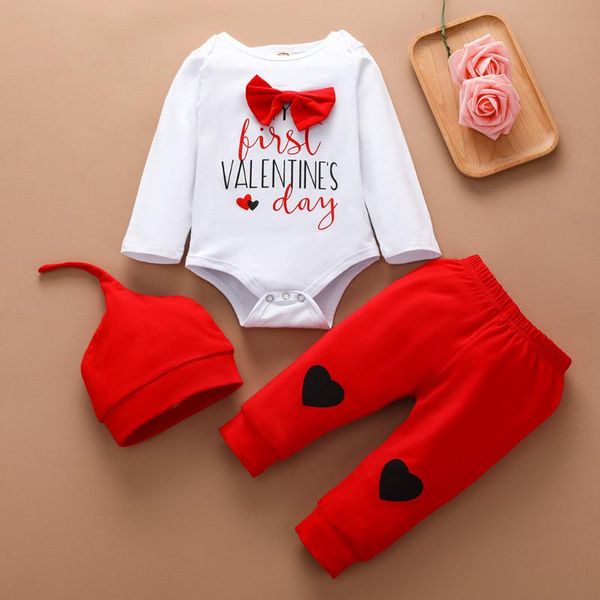 valentine's day bowknot letter romper bodysuit newborn baby girl clothes spring heart cotton pants beanie cap boys clothing sets, White
valentine's day bowknot letter romper bodysuit newborn baby girl clothes spring heart cotton pants beanie cap boys clothing sets, White