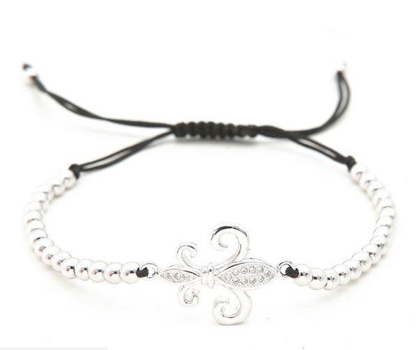 gold silver micro pave cz cubic zirconia rope adjusted copper beads bracelet yd32 plant charm braided bangles fashion, Black
gold silver micro pave cz cubic zirconia rope adjusted copper beads bracelet yd32 plant charm braided bangles fashion, Black