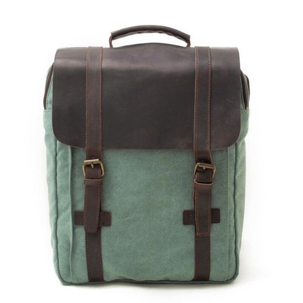 europe fashion pure cotton canvas leather backpacks 14" lapwaterproof daypacks large capacity men rucksacks retro
europe fashion pure cotton canvas leather backpacks 14" lapwaterproof daypacks large capacity men rucksacks retro