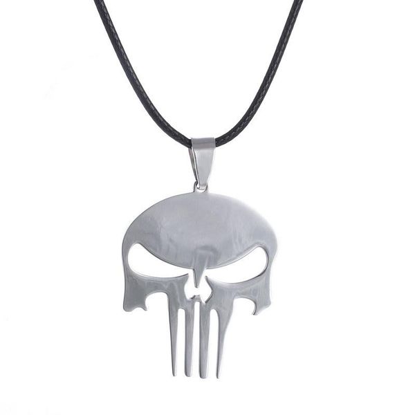 skull pendent necklace men jewelry charm women superhero punishment skull dark knight stainless steel necklace, Silver
skull pendent necklace men jewelry charm women superhero punishment skull dark knight stainless steel necklace, Silver
