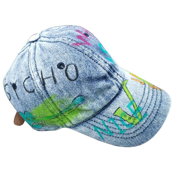 visors weme 2021 hand-painted drawing peaked cap graffiti jean fabric hat, Blue;gray
visors weme 2021 hand-painted drawing peaked cap graffiti jean fabric hat, Blue;gray