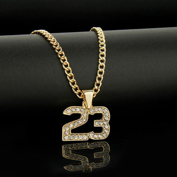 new arrival crystal hip hop basketball legend number 23 necklaces & pendants bling gold cuban chain necklace jewelry for men, Silver
new arrival crystal hip hop basketball legend number 23 necklaces & pendants bling gold cuban chain necklace jewelry for men, Silver