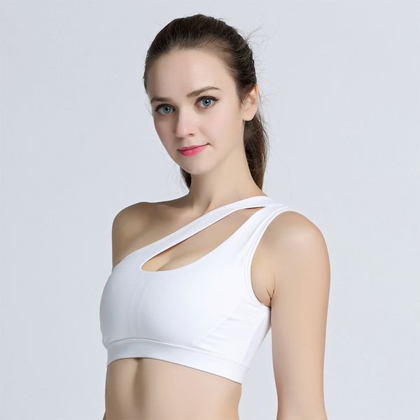 women's fitness bra sports bra thickened wireless shockproof underwear push up gather yoga underwear, White;black
women's fitness bra sports bra thickened wireless shockproof underwear push up gather yoga underwear, White;black