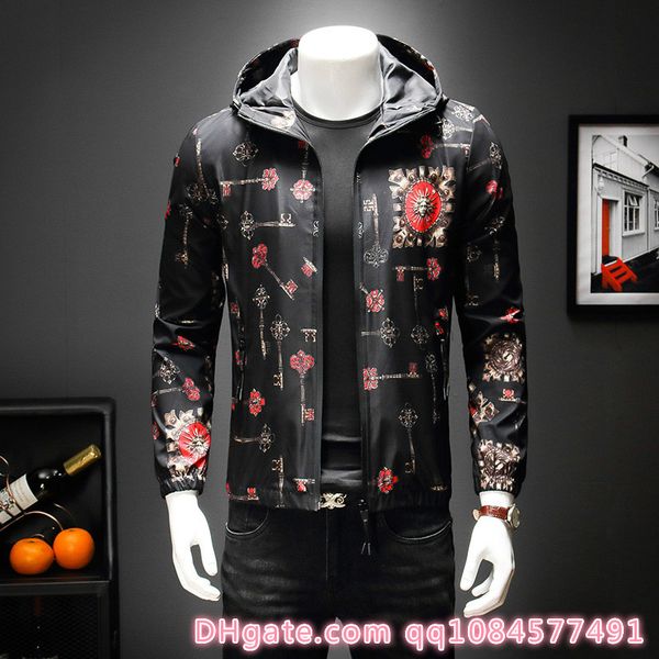 2019 oblique zipper personalized printed hooded jacket men's hoodie men's jacket men's colours black plus size mens coats siz, Black;brown
2019 oblique zipper personalized printed hooded jacket men's hoodie men's jacket men's colours black plus size mens coats siz, Black;brown